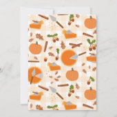 Invitation Cutie Citrouille Pie Automne Baby shower d'automne (Dos)