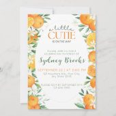 Invitation Cutie d'aquarelle Citrus sur le chemin Baby shower (Devant)
