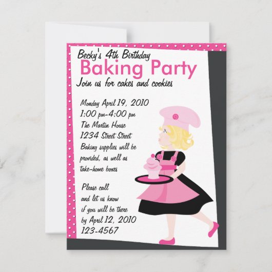 Invitation Cutie de cuisson (Devant)