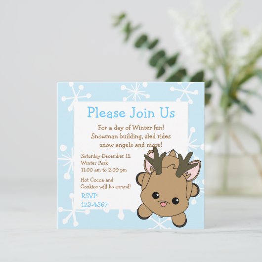 Invitation Cutie Deer (Debout devant)