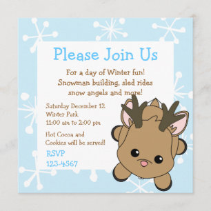 Invitation Cutie Deer