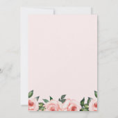 Invitation Cutie Elephant Blush Rose Floral Sip Voir (Dos)