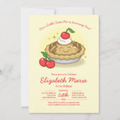 Invitation Cutie Pie Birthday Party Kids Cherry (Devant)