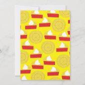 Invitation Cutie Pie Cerise Pie 1er Anniversaire Cute Invitat (Dos)