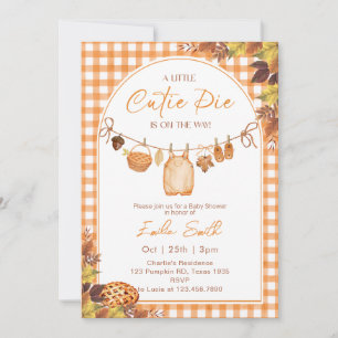 Invitation Cutie Pie est en route automne Baby shower