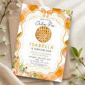 Invitation Cutie Pie Fall First 1st Birthday Thanksgiving