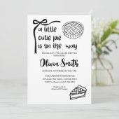 Invitation Cutie Pie is on the Way, Fall Baby Shower (Debout devant)