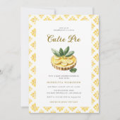 Invitation Cutie Pie Lemon Tart Watercolor Baby Shower (Devant)
