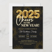 Invitation Cuvée Black Gold fête le Nouvel An (Devant)