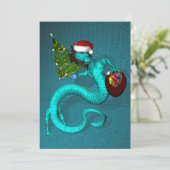 Invitation Cyan Dragon (Debout devant)