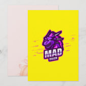 Invitation Cyber Dragon Gaming Emblem | Mythical Logo (Devant / Derrière)