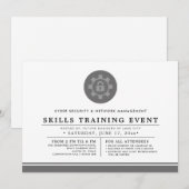 Invitation Cyber + Sécurité Réseau | Formation Événement Mini (Devant / Derrière)