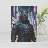 Invitation Cyberpunk Demon Samurai (Debout devant)