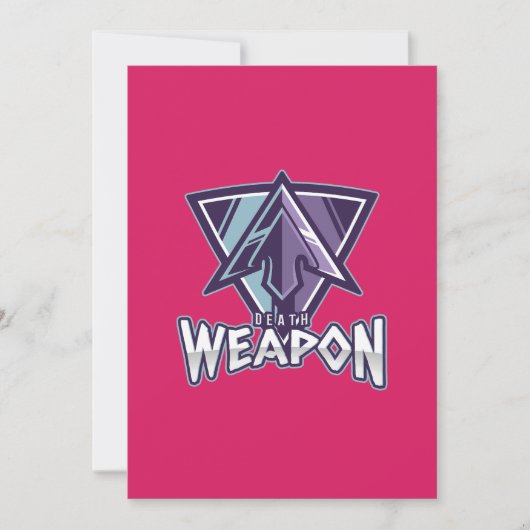 Invitation Cyberpunk Gaming Logo | Triangle Warrior Emblem (Devant)