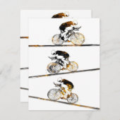 Invitation Cyclisme (Devant / Derrière)