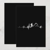 Invitation Cyclisme Heartbeat Course Vélo de montagne Vélo (Devant / Derrière)