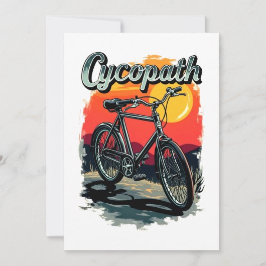 Invitation Cycopath : Conception du vélo couché de soleil (Devant)