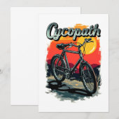 Invitation Cycopath : Conception du vélo couché de soleil (Devant / Derrière)