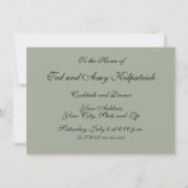 Invitation cygne audubon cygnes d'eau blanche (Dos)