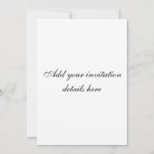 Invitation Cygne Blanc (Dos)