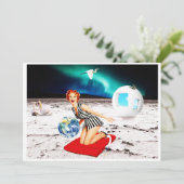 Invitation Cygne blanc (Debout devant)