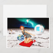 Invitation Cygne blanc (Devant / Derrière)