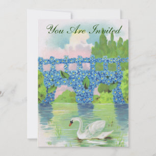 Invitation Cygne Blanc Vintage