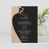 Invitation Cygne élégant (Debout devant)