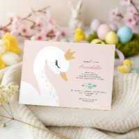 Cygne enfantin rose féminin élégant mignon beau