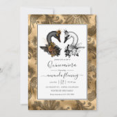 Invitation Cygne Quinceañera (Devant)
