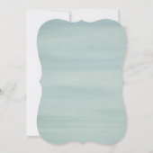 Invitation Cygnes mariages Elégante aquarelle Florale (Dos)