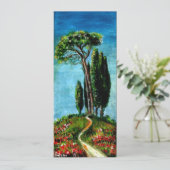 INVITATION CYPRÈS ET PIN MÉDITERRANÉEN EN TOSCANE (Debout devant)