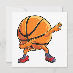 Invitation Dabbing Basketball Ball Funny Boys Hommes Femmes S