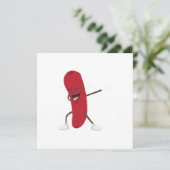 Invitation Dabbing Hotdog Funny - Idée cadeau (Debout devant)