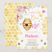 Invitation d'abeille jaune (Devant / Derrière)