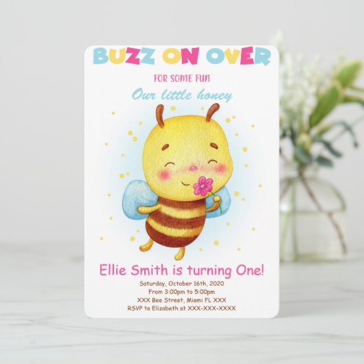 Invitation d'abeilles (Debout devant)