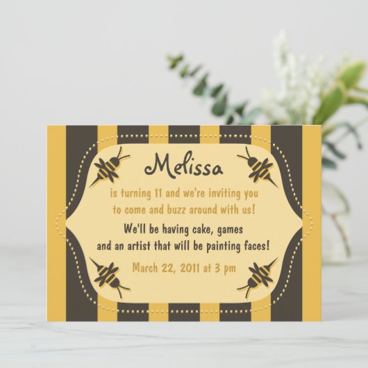 Invitation d'abeilles (Debout devant)