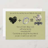 Invitation D'Abord, L'Amour, Puis Le Mariage.... (Devant / Derrière)