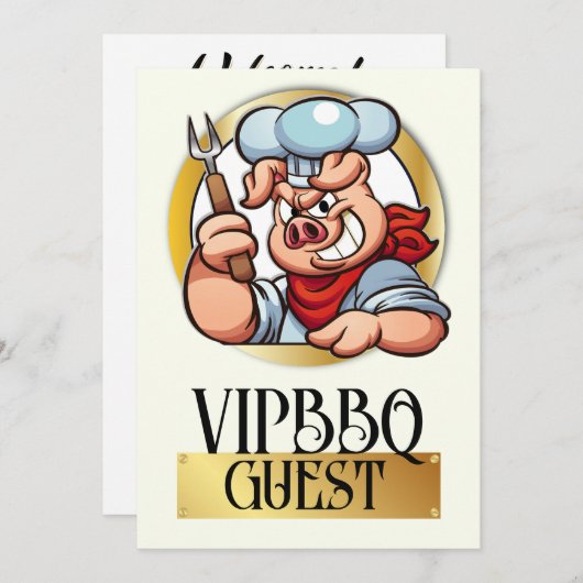 Invitation d'accès VIP (Devant / Derrière)