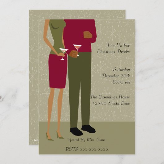 Invitation d'acclamation de vacances (aa) (Devant / Derrière)