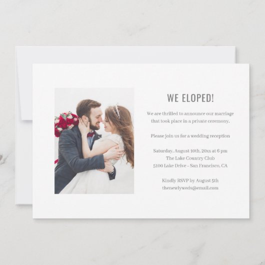 Invitation d'accueil Mariage d'écriture funky (Dos)