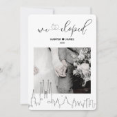 Invitation d'accueil moderne Elopement | Barcelone (Devant)