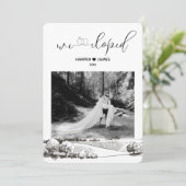 Invitation d'accueil moderne Elopement | Napa Vall (Debout devant)
