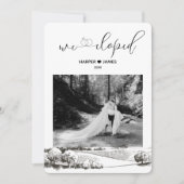 Invitation d'accueil moderne Elopement | Napa Vall (Devant)