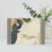 Invitation d'accueil officiel Peacock & Feather Si (Debout devant)