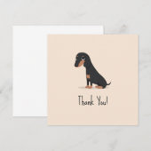 Invitation Dachshund (Devant / Derrière)