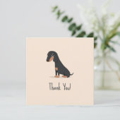 Invitation Dachshund (Debout devant)