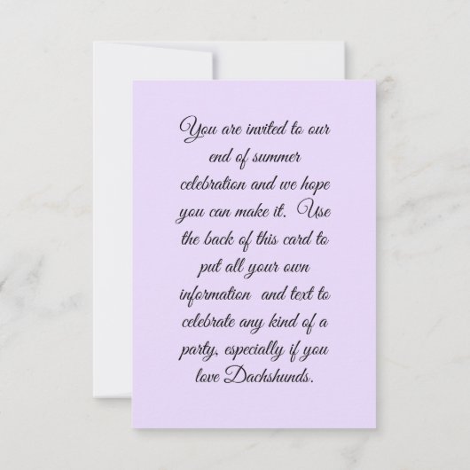 Invitation Dachshund (Dos)