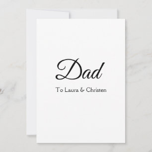 Invitation Dad daddy add name text father's day gifts