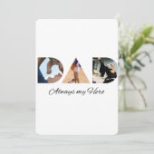 Invitation DAD : Toujours mon héros (Debout devant)